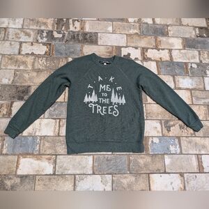 Moore Collection Take Me To The Trees Crewneck - Small - Forest Green